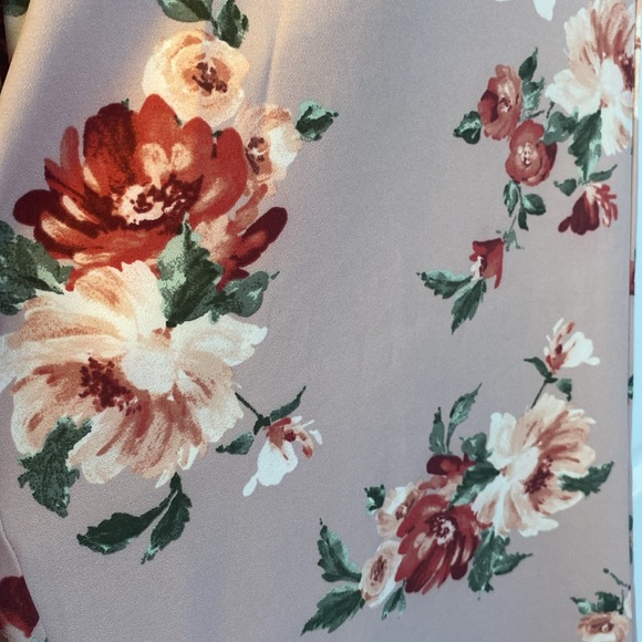 Torrid Lilac Purple Floral Crepe Wide Leg Pant - Picture 5 of 9